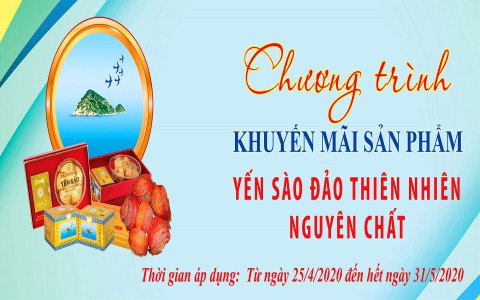 Yến sào Khánh Hòa tiếp tục chương trình khuyến mại sản phẩm yến sào đảo thiên nhiên nguyên chất
